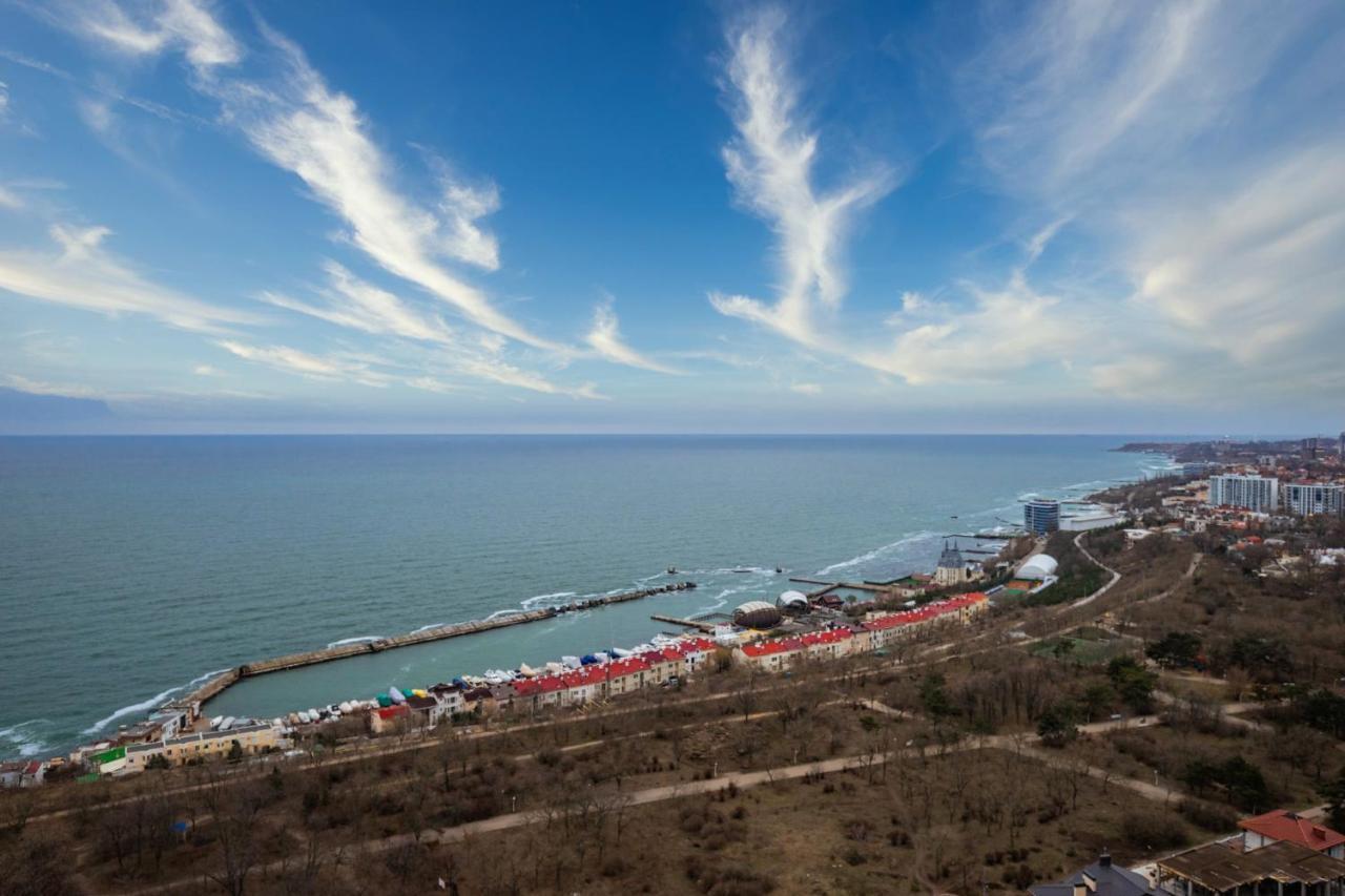 44 Pearl 1-Bedroom Panoramic Sea View Apartment オデッサ エクステリア 写真